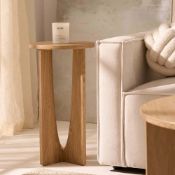 Dusk Lana Round Side Table - Light Wood RRP Â£49 - DUS-CC2-07288