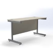 Posturite Cantilever Fixed Height Desk 800 x 600 - Maple RRP Â£317 - POS-CC2-00229