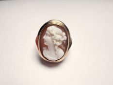 Ring 585er Gold mit Kamee