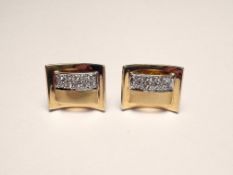 Ohrstecker (Paar) 750er Gold mit Diamantbesatz