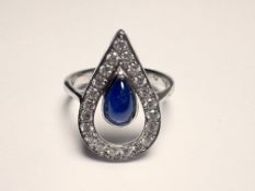 Ring Platin mit Diamantbesatz 0,5 ct (tw/vs)