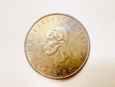 5 Mark Drittes Reich 1934 Friedrich Schiller vz-st