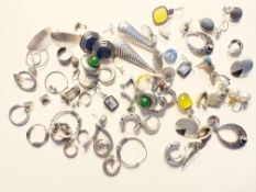 Konvolut Silberschmuck Anhänger, gestempelt bzw. geprüft, 171,81g
