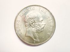 5 Mark Kaiserreich 1904 Georg auf den Tod Silber