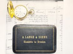 A. Lange & Söhne Taschenuhr 1A Schlagwerk mit Datum Box und mit Zertifikat