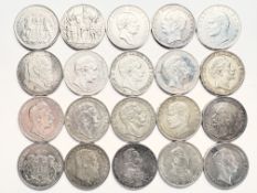 20 x 3 Mark Kaiserreich Silber = 300g Feinsilber