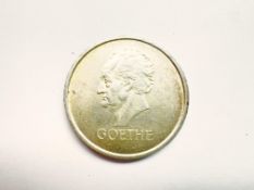 3 Mark Weimar 1932 Goethe Silber