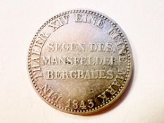 Thaler 1843 Bergbau Preussen
