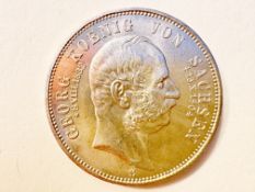 5 Mark 1904 Kaiserreich Sachsen Georg a.d.T. Silber
