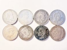 8 x 5 Mark Kaiserreich Silber = 200g Feinsilber