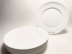 KPM Berlin Kurland Weiß 6 x Platzteller Durchmesser: 29 cm 
