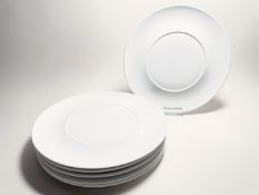 KPM Berlin Weiß 6 x Platzteller 33 cm 