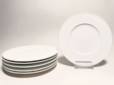 KPM Berlin Urania Weiß 6 x Dessertteller 21 cm 