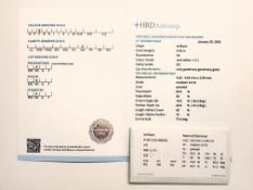 Natürlicher Diamant 0,4ct, Brillantschliff, Farbe F, Reinheit si2, HRD Antwerpen Zertifikat