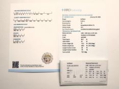Natürlicher Diamant 0,2ct, Brillantschliff, Farbe E, Reinheit vs1, HRD Antwerpen Zertifikat