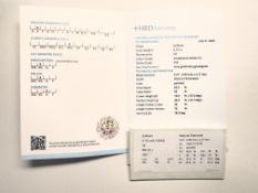 Natürlicher Diamant 0,15ct, Brillantschliff, Farbe E, Reinheit vs2, HRD Antwerpen Zertifikat