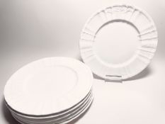 KPM Berlin Rocaille Weiß 6 x Gourmetteller 28,5 cm 