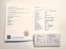 Natürlicher Diamant 0,22ct, Brillantschliff, Farbe F, Reinheit vs1, HRD Antwerpen Zertifikat