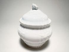 KPM Berlin Rocaille Weiß Zuckerdose 9,5 cm