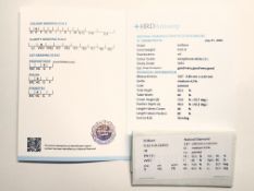 Natürlicher Diamant 0,22ct, Brillantschliff, Farbe E, Reinheit vvs1, HRD Antwerpen Zertifikat