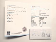 Natürlicher Diamant 0,32ct, Brillantschliff, Farbe E, Reinheit vvs1, HRD Antwerpen Zertifikat