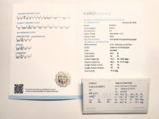 Natürlicher Diamant 0,3ct, Brillantschliff, Farbe F, Reinheit vvs2, HRD Antwerpen Zertifikat