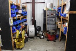 CONTENTS OF SHELVES - ASSORTED BEARINGS, ELECTRICAL PARTS