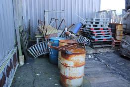 ASSORTED CONVEYOR PARTS, PLATFORMS & ALUMINUM DOCK PLATE