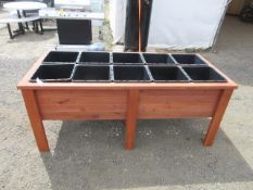 74'' X 34'' 10-POT RAISED PLANTER BOX