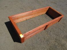 74'' X 34'' X 12'' CEDAR PLANTER BED (UNUSED)