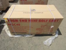 2026 SD LANCH MGC40 3-WHEEL ELECTRIC GOLF CART (GREEN) (UNUSED)