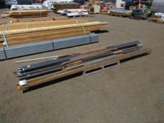 ASSORTED SIZE & LENGTH STEEL PIPE & SQUARE TUBE, LONGEST 10'
