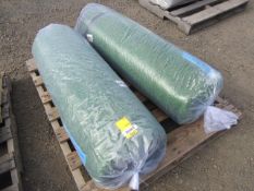 (2) 3.3' X 49.2' ARTIFICIAL GRASS ROLLS W/ DRAINAGE HOLES (UNUSED)
