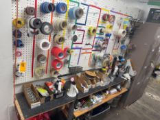 ASSORTED TAPES, CAULKING & FLAG MARKERS