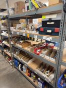 5-SHELF METAL RACK W/CONTENTS - ASSORTED HARDWARE