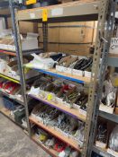 5-SHELF METAL RACK W/CONTENTS - ASSORTED HARDWARE