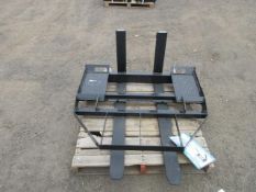 2026 AGT SKID STEER FORK ATTACHMENT W/ 48'' X 4'' FORKS (UNUSED)