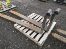72'' FORKLIFT/TELEHANDLER FORKS W/ 2 3/8'' HOLES