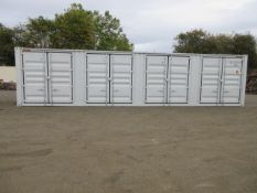 2026 40' HIGH CUBE SHIPPING CONTAINER W/ (4) SIDE DOORS, S/N-ZXJU0371645