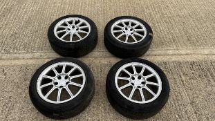 Set of Four Subaru Impreza 17-inch Alloy Wheels with 225/50 R17 Tyres