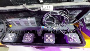 LC GROUP PAR QUAD LIGHTING SYSTEM, 120V/240V, WITH STAND