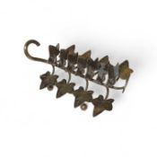 An interesting toast rack of silver plate