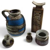 A mid-20th century West German pottery vase with h