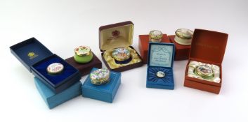 A small collection of Halcyon Days and other ename