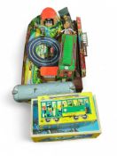 A West-German Technofix tin “Cable Car” toy, with