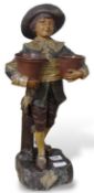 An early 20th century painted terracotta statue