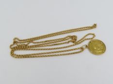 An unusual medallion pendant with a scene from Noa