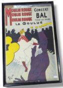 A vintage advertising poster, featuring La Goulue,