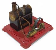A Mamod stationary model steam engine, model SE1;
