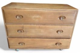An Ercol mid-20th century wooden chest